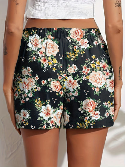 Tooluck Women'S Shorts Summer Casual Elastic Band High Waist Comfortable Shorts with Pockets