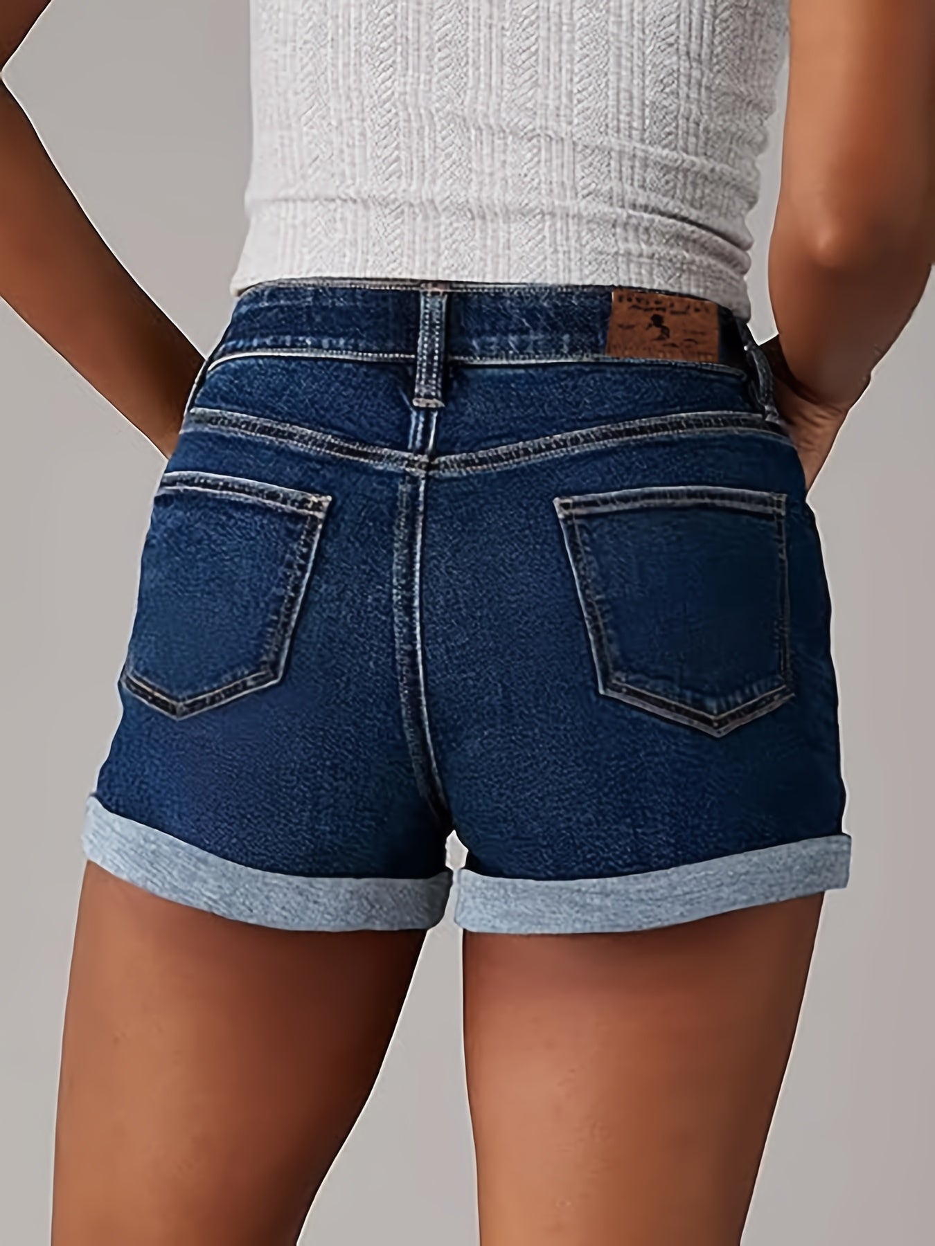 Design of Multicolored Asymmetric Closure Rolled Hem Elastic Shorts