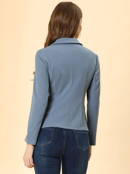 Women's Work Office Blazer Stretch Lapel Collar Long Sleeve Jacket Suit Blazer Blazers for Women