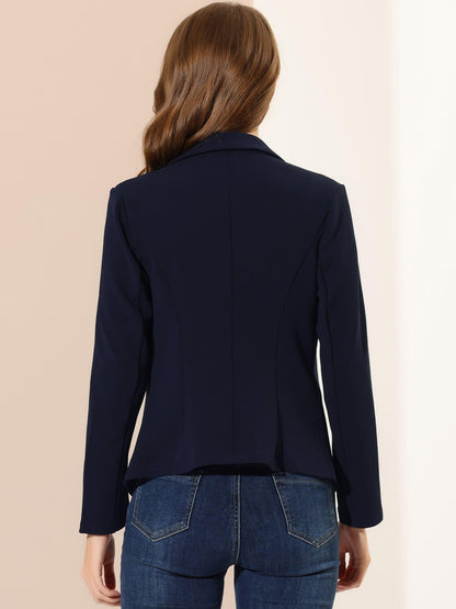 Women's Work Office Blazer Stretch Lapel Collar Long Sleeve Jacket Suit Blazer Blazers for Women