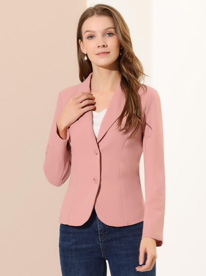 Women's Work Office Blazer Stretch Lapel Collar Long Sleeve Jacket Suit Blazer Blazers for Women