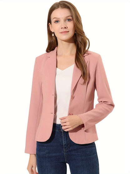 Women's Work Office Blazer Stretch Lapel Collar Long Sleeve Jacket Suit Blazer Blazers for Women