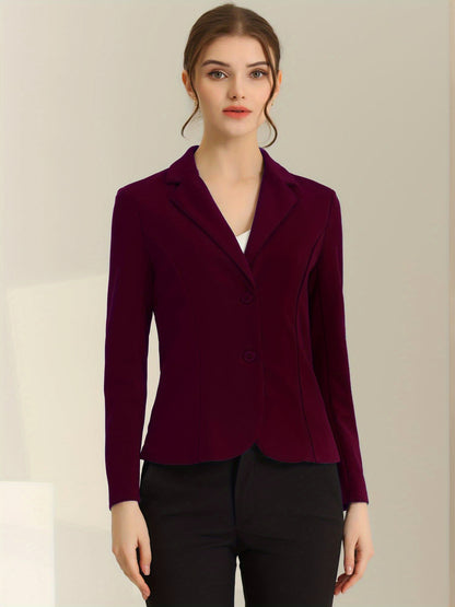 Women's Work Office Blazer Stretch Lapel Collar Long Sleeve Jacket Suit Blazer Blazers for Women