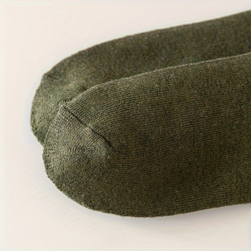 6 Pairs Hot Selling Stylish Fall Winter Men'S Joyful Face Print Thick Warm Mid-tube Crew Socks