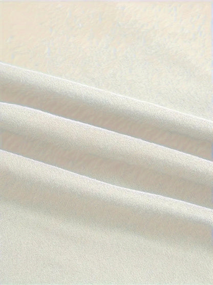 Solid Color Turtleneck Slim T-shirt, Spring and Autumn All-Match Long Sleeve T-shirt, Women's Clothing