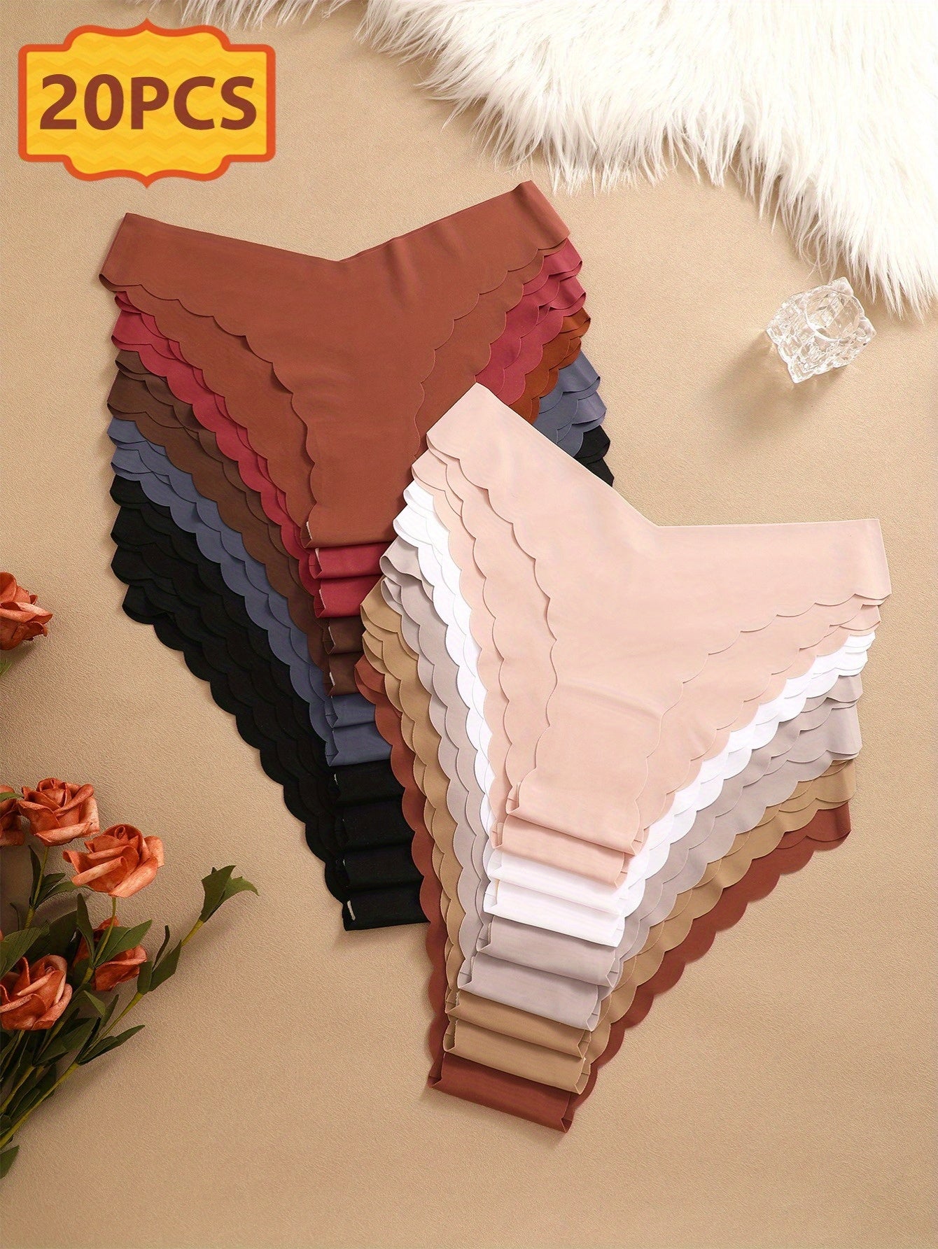 Women's Mixed colors V-Neck Pants - product view 5