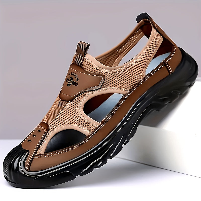 [Breathable Mesh Slip-On] Sneakers 2026 Men's New Summer Breathable Mesh Slip-On Shoes, Perfect for Driving, Outdoor Activities, And The Beach, Mens Shoes