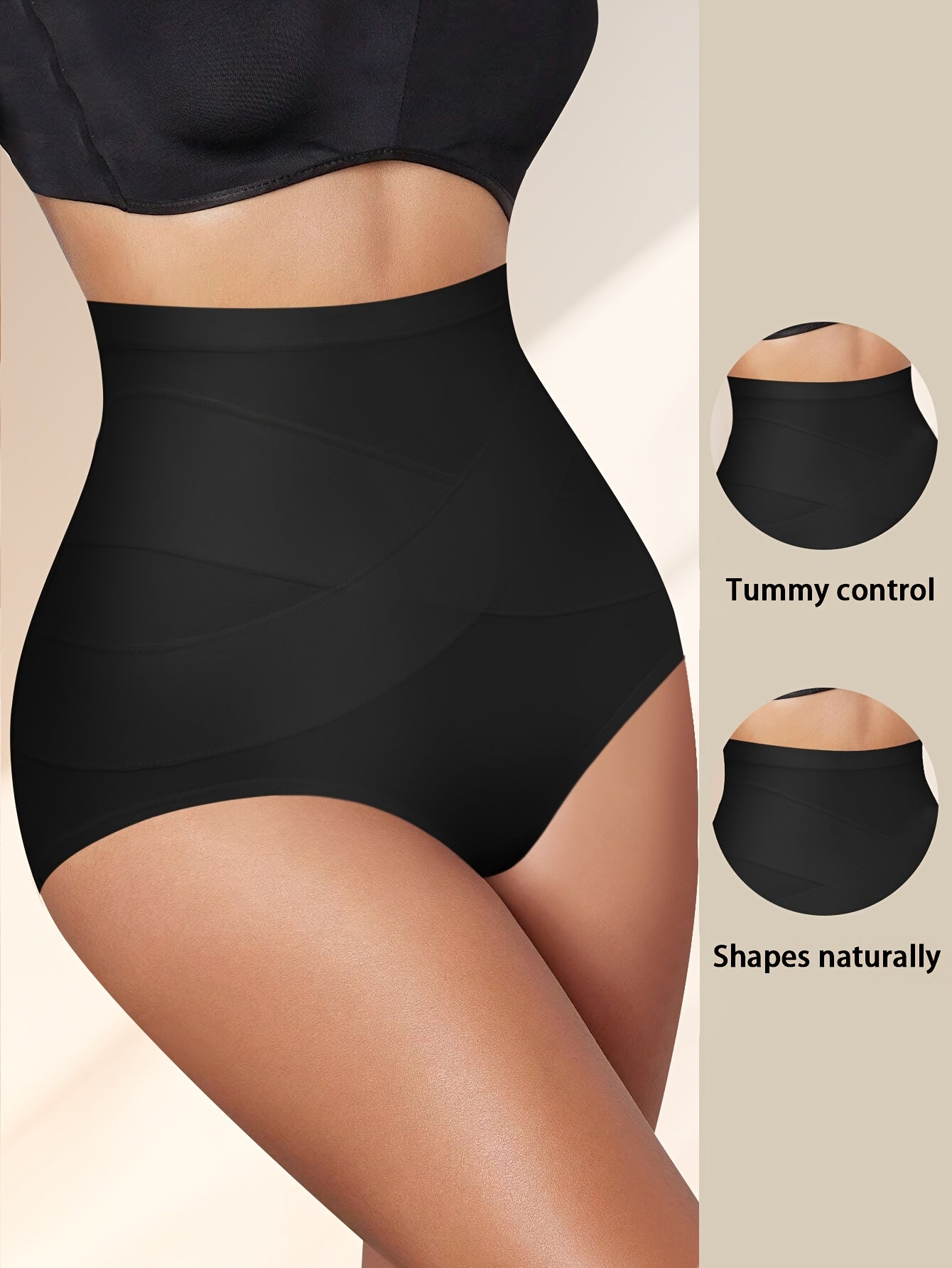 4pcs Plus Size High-Waist Shaping plus-size Panties- Breathable And Comfortable, Designed to Shape Your Figure Perfectly- Featuring A Wide Elastic Waistband for Extra Support, Providing All-Day Comfort