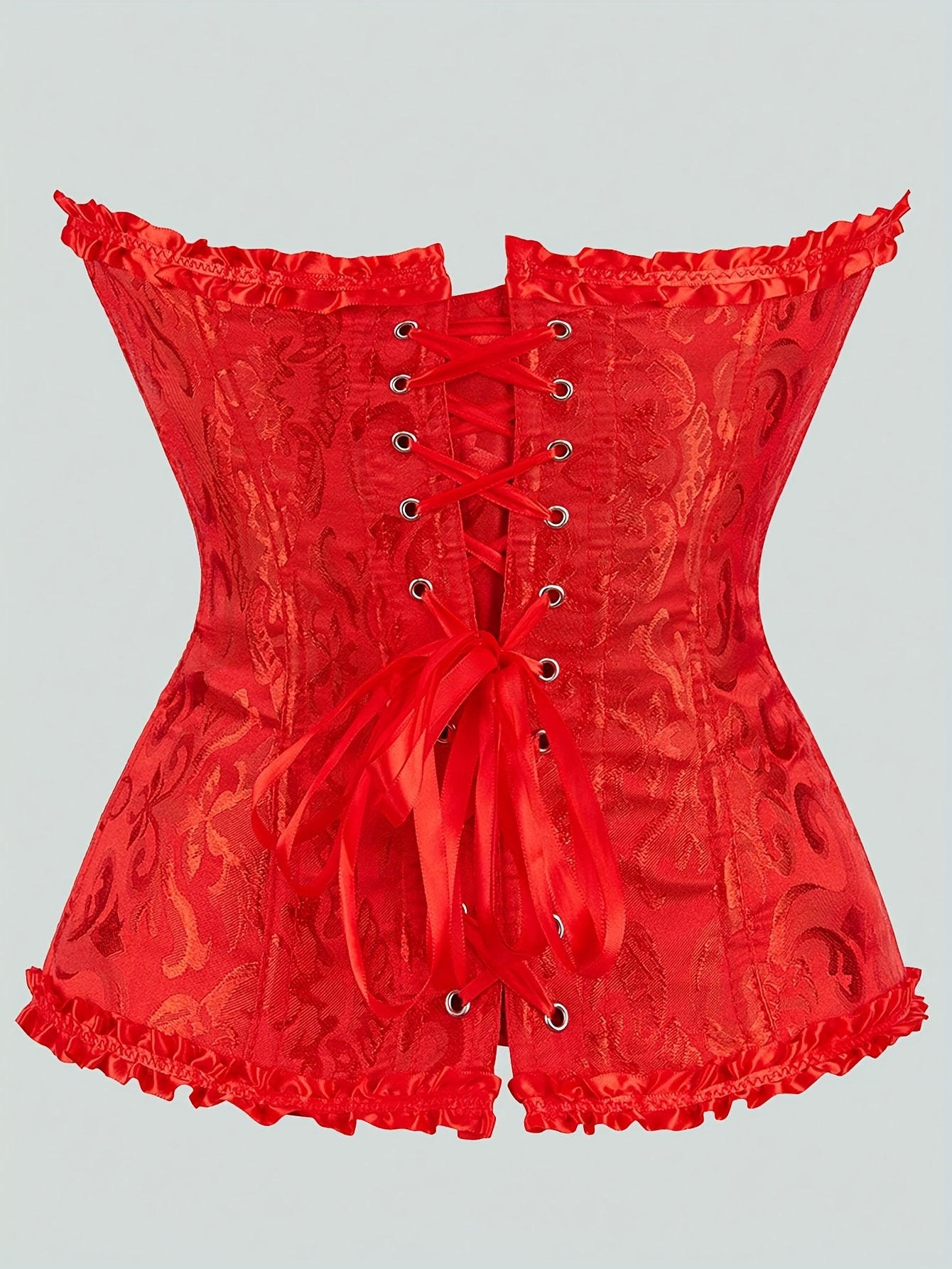 Palace Style Corset with Boning to Shape Waist And Push Up Bust, Sexy Jacquard Shapewear Top, Suitable for Wearing with A Dress, for Halloween Christmas