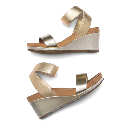 Womens Open Toe Elastic Ankle Strap Platform Wedge Sandal Summer Shoes, Stable Durable, Comfy Soft, Simple Chic, Casual, for party, dance, shopping, walk, office, beach