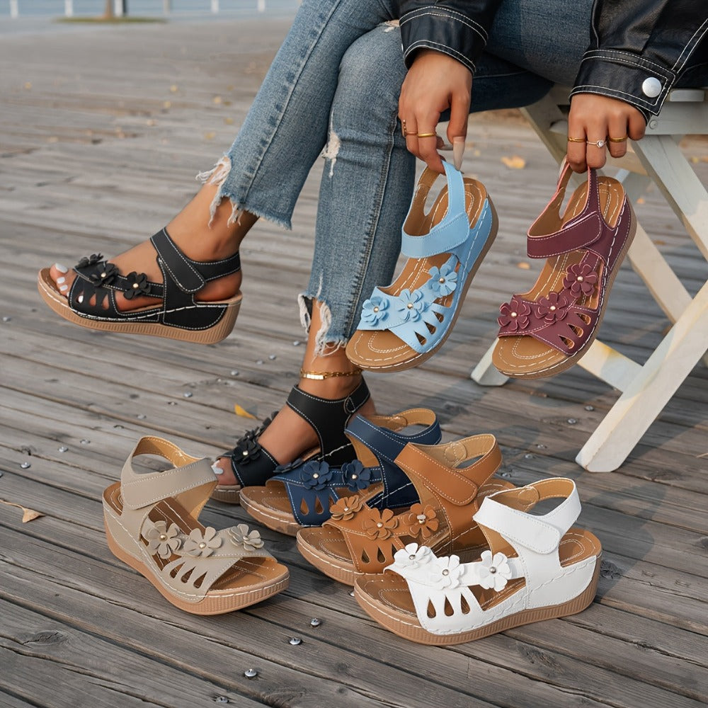 Women's Platform Sandals – Slip-On for Everyday Wear 42021