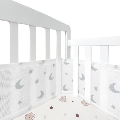 Breathable Crib Liner - 3 mm Mesh Arm Protection
