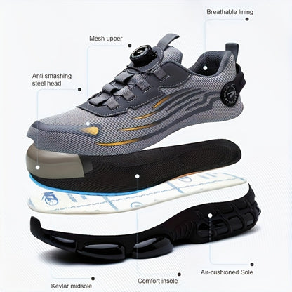 Unisex Work & Safety Shoes - Crush Resistant & Slip-On 610149