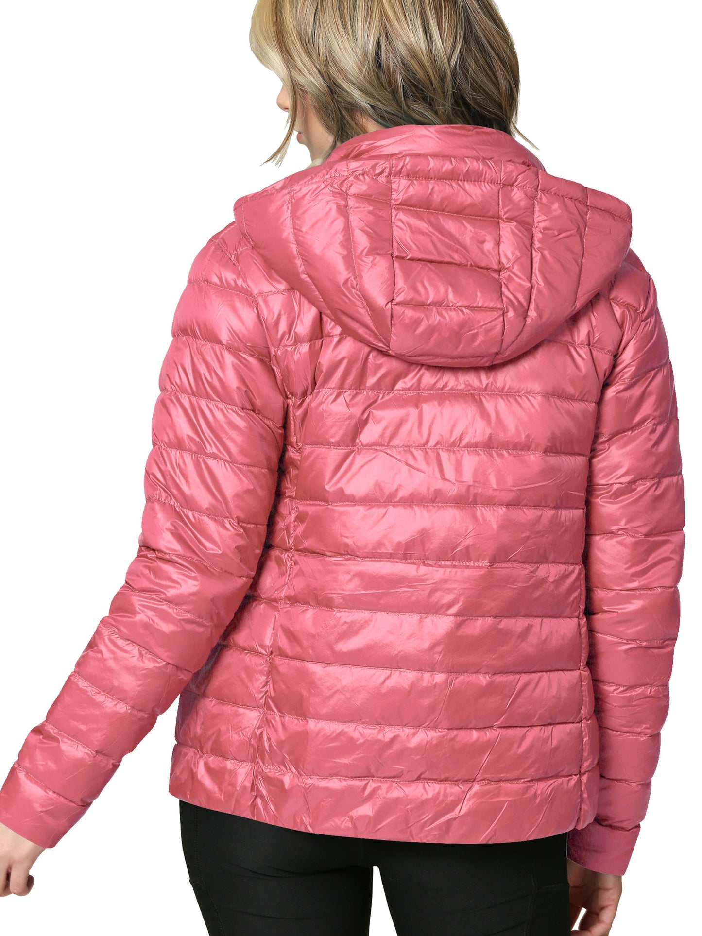 Women's Ultra Light Weight Packable Down Jacket with Removable Hood