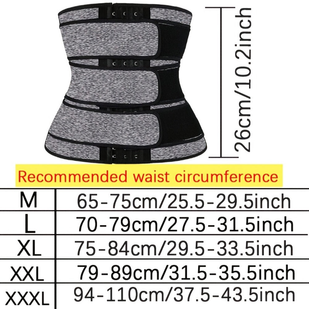 Unisex Adjustable Neoprene Waist Cincher - Medium-Stretch Sport Support Style
