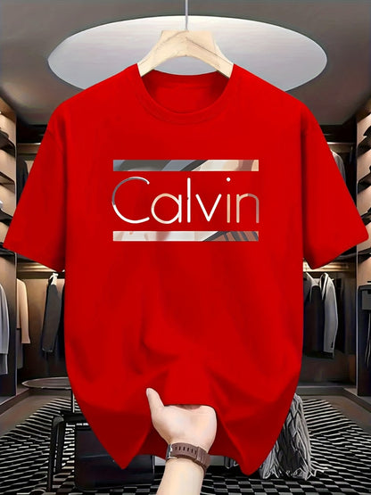 Men's Graphic T-Shirt - Round Neck Short Sleeve Streetwear Style