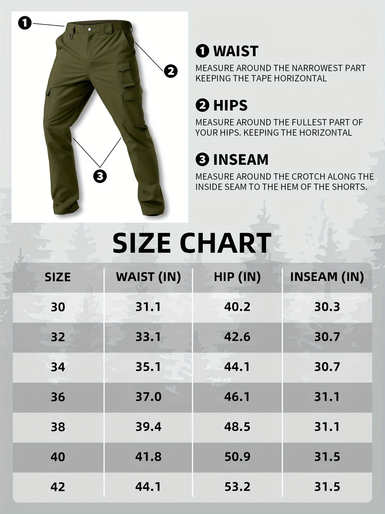 31' Men's Work Pants Cargo Pants Loose Casual Multi Pockets Outdoor Pants Color Block Straight Leg Cargo Pants with 8 Pockets