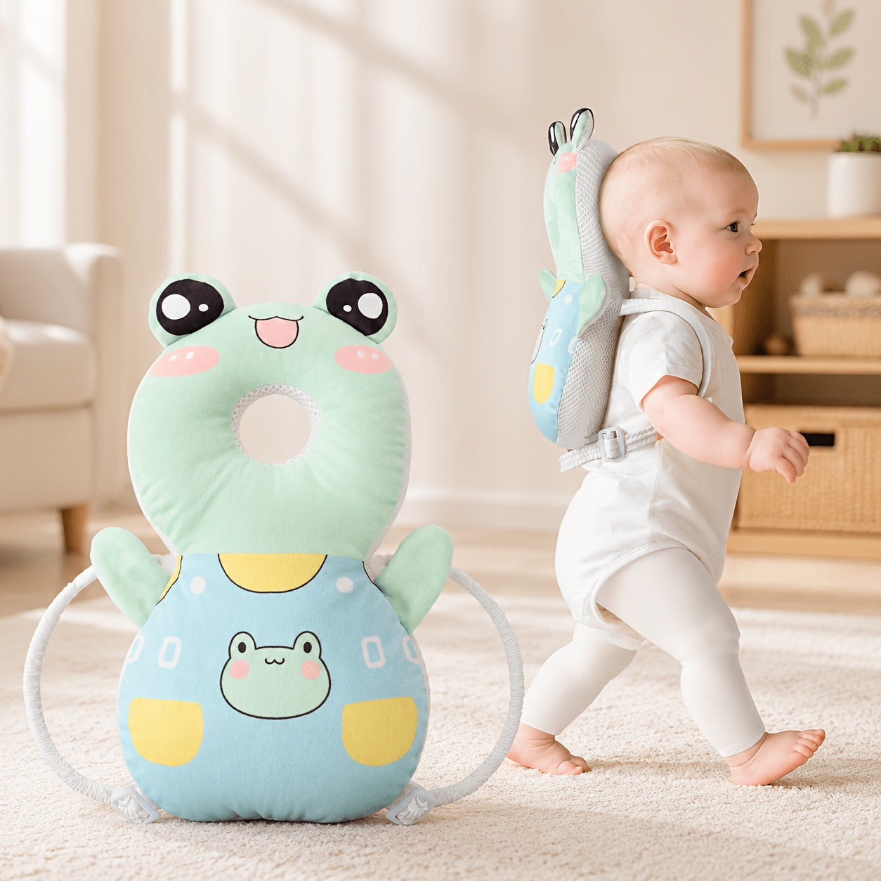 Soft Toddler Backpack for Infants And Toddlers, with Adjustable Cartoon Animal Plush Backrest, Made of Colorful Polyester Fiber, an Ideal Gift for Festivals