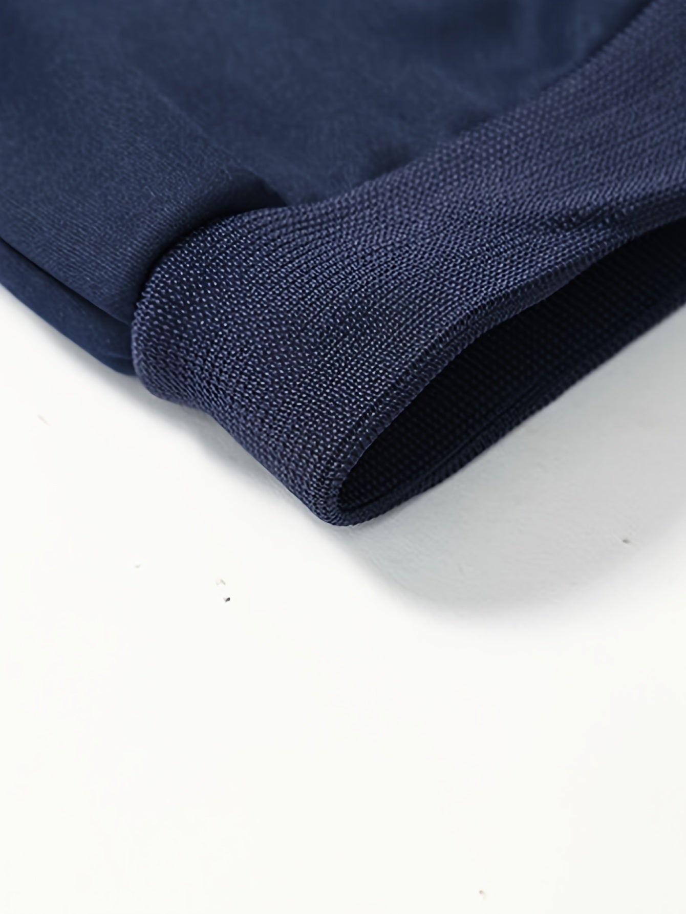 Men'S Navy Blue Tracksuit Set for Spring And Autumn - Zip-Up Jacket with 'SPORT' Print And Joggers, Made of 100%, Non-Stretch Material, Featuring Pockets