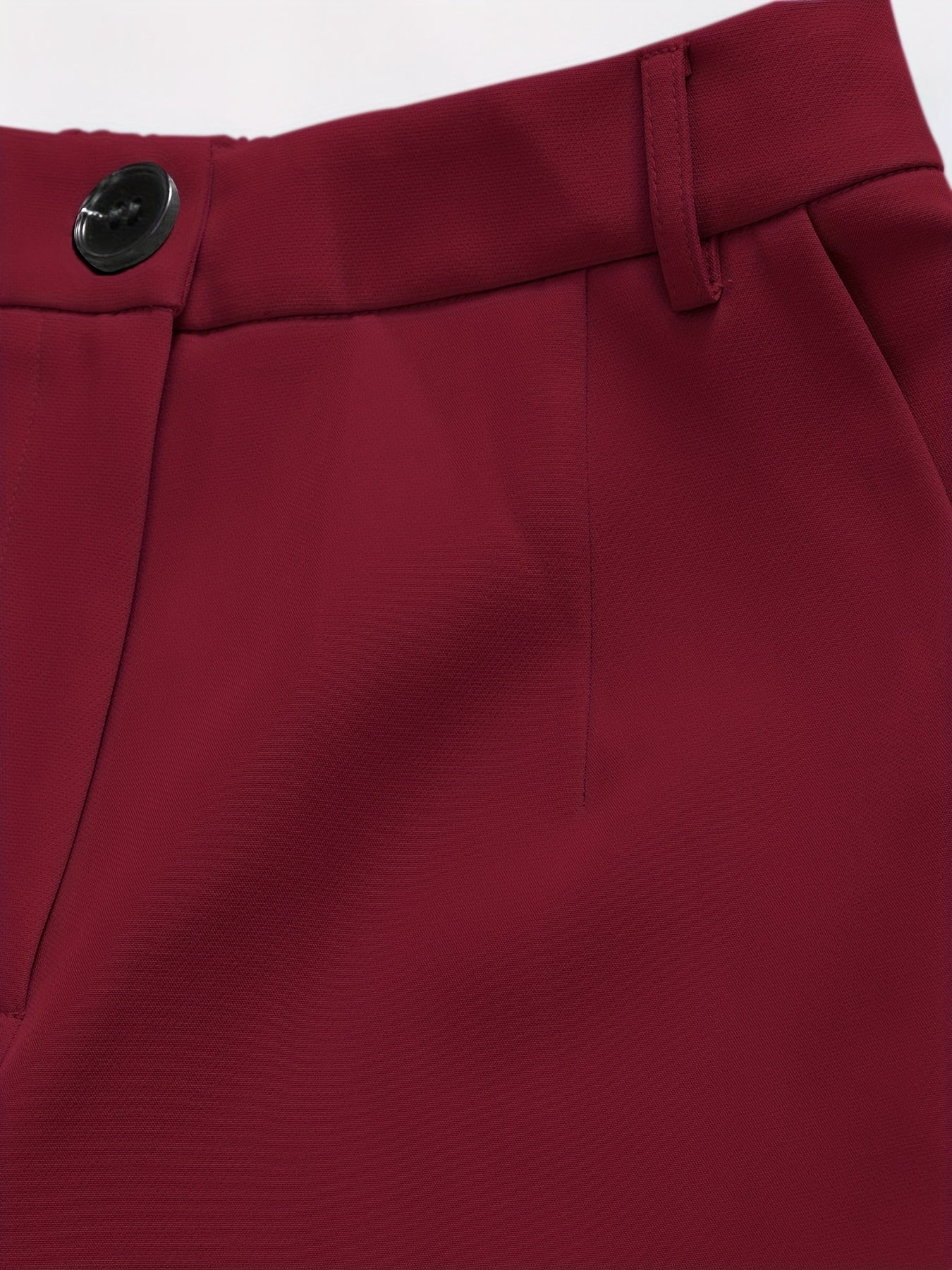 Elegant Women's Suit Set, Fashionable Business Style Solid Color Professional Blazer and Trousers 4pcs Set