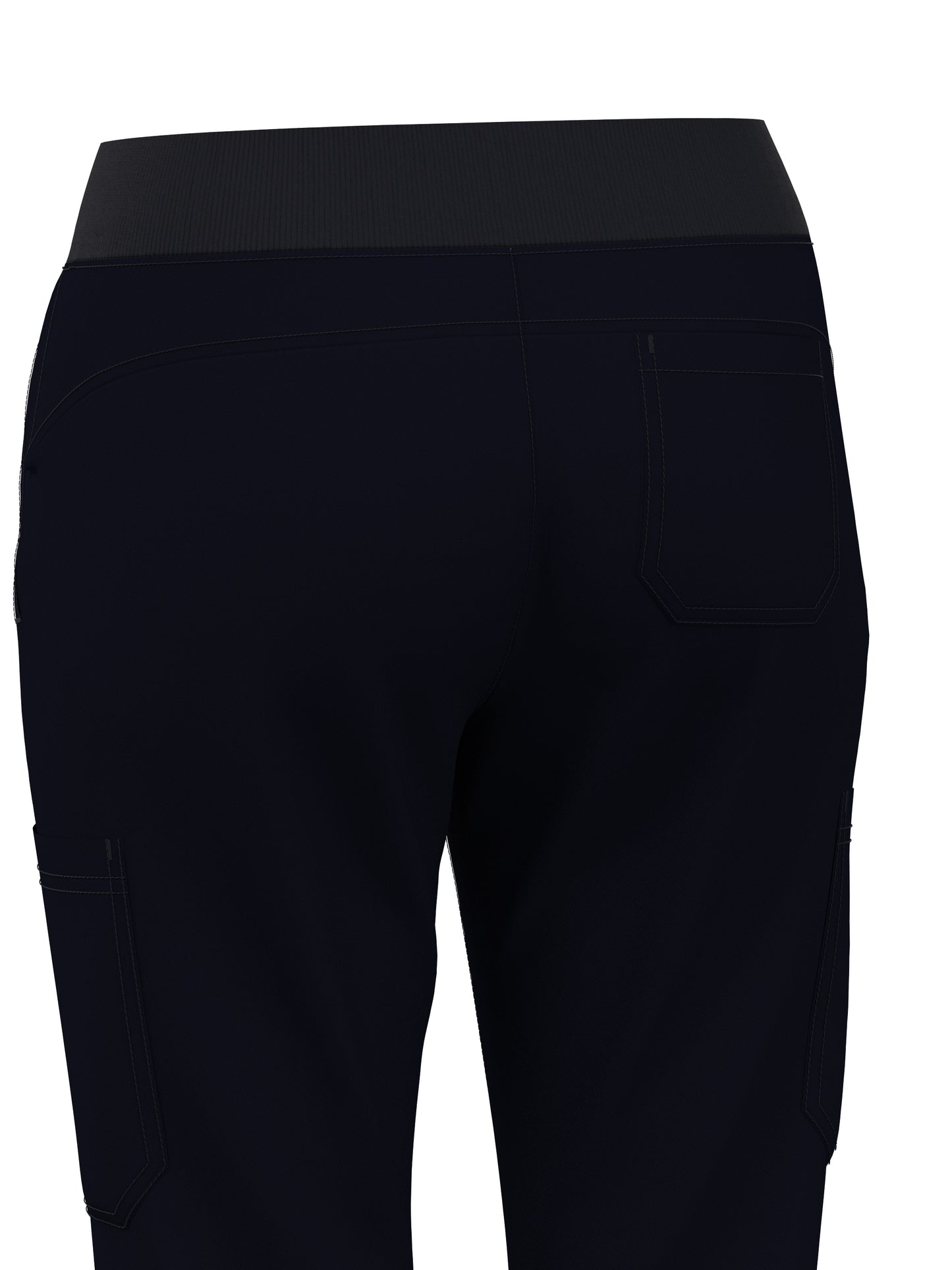 Scrub Pants for Women Jogger Pants with 5 Pockets Rib Waistaband Light Ultra Soft 4 Way Stretch 423
