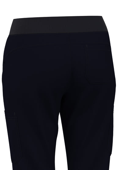 Scrub Pants for Women Jogger Pants with 5 Pockets Rib Waistaband Light Ultra Soft 4 Way Stretch 423