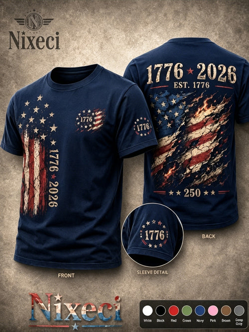 Navy Color Short-Sleeve T-Shirt - product view 1