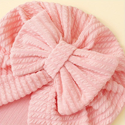 Baby Flower Caps - 4-Piece Soft Hat Set