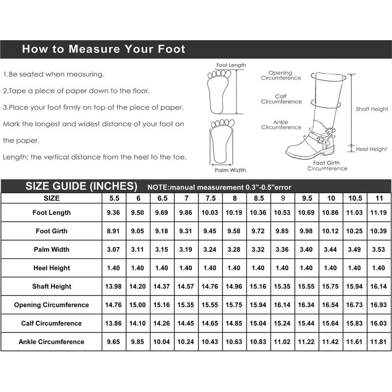 GLOBALWIN Women's Knee High Fashion Boots For Women