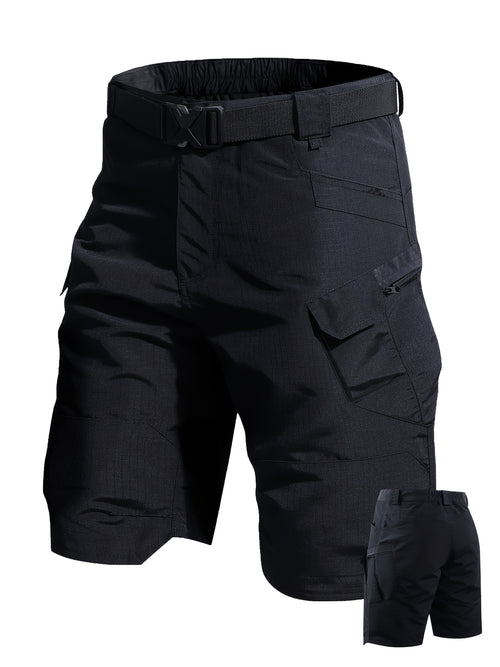 Men'S Multi-Pocket Shorts - Cargo Shorts - Casual Shorts - Breathable And Quick-Drying Design, Suitable for Hiking, Fishing And Outdoor Work (Belt Included) - Available in Black, Gray, Khaki | Breathable Fabric, Camping Equipment