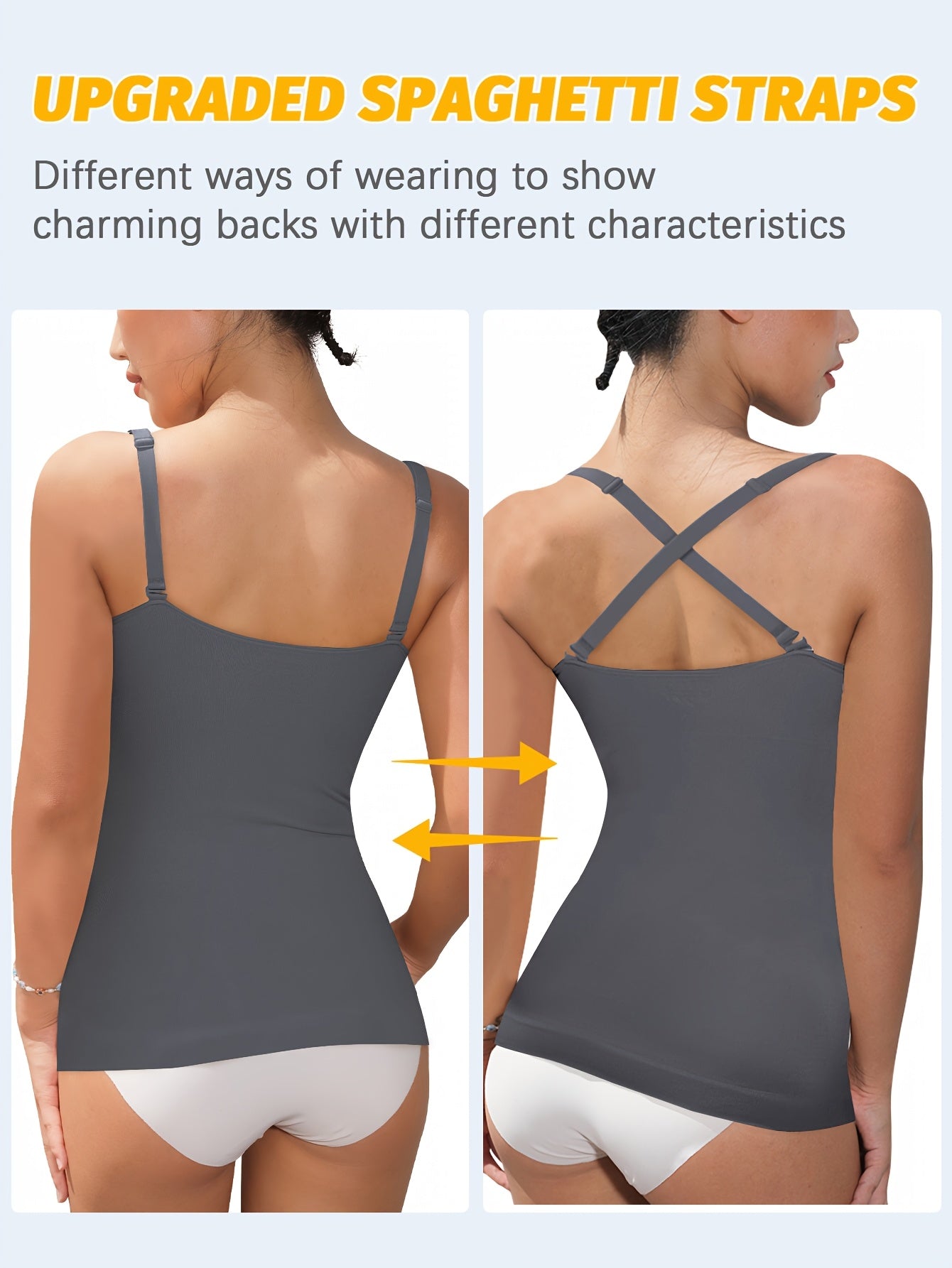 3pcs-Womens Shapewear for Women Tummy Control Tank Top Body Shaper Seamless Compression Camisole Tops, Suitable for Daily Outfits, Shopping, Dates, Parties, And Various Festival