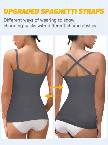 3pcs-Womens Shapewear for Women Tummy Control Tank Top Body Shaper Seamless Compression Camisole Tops, Suitable for Daily Outfits, Shopping, Dates, Parties, And Various Festival