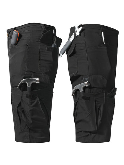 Plus Size Men's Outdoor Multi-pocket Tactical Overalls Shorts Are Suitable for Outdoor Activities Such As Mountaineering, Fishing And Camping., PLUS SIZE