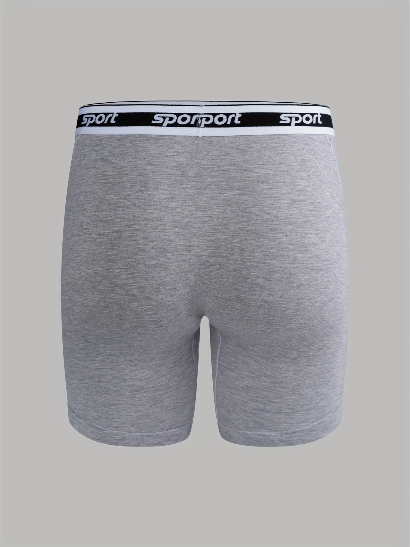 6pcs Modal Men'S Boxer Shorts Seamless U Pocket Long Leg Underwear Scratch Resistant Breathable Soft Elastic Belt Sports Travel Briefs
