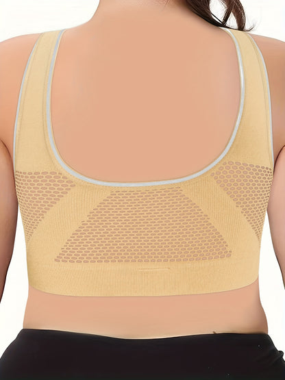 Set of 3 Women'S Sexy Bras Designed to Lift And Support, Featuring a Front Closure And a Hollow Back Design, Made from Comfortable And Breathable Fabric