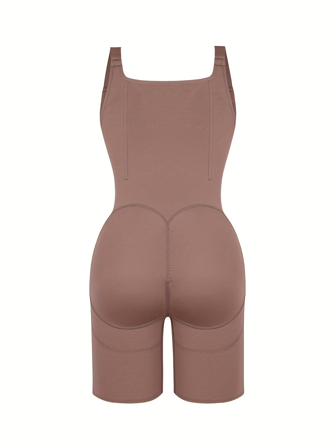 Women' 2-in-1 High Compression Spandex Bodysuit Shapewear Suit - Adjustable Abdomen Trimmer & Hip Enhancer, Full Body Tummy Control Shaper with Tummy Control, Postpartum, Workout & Casual Attire (No Chest Pads)
