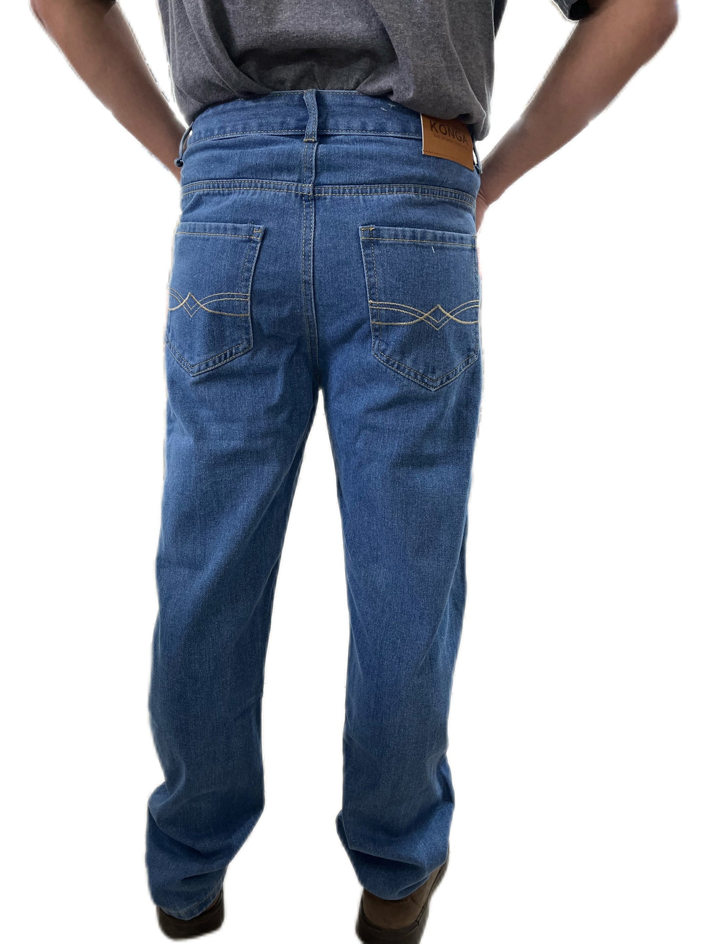 Konga Men Straight leg regular fit workwear jean