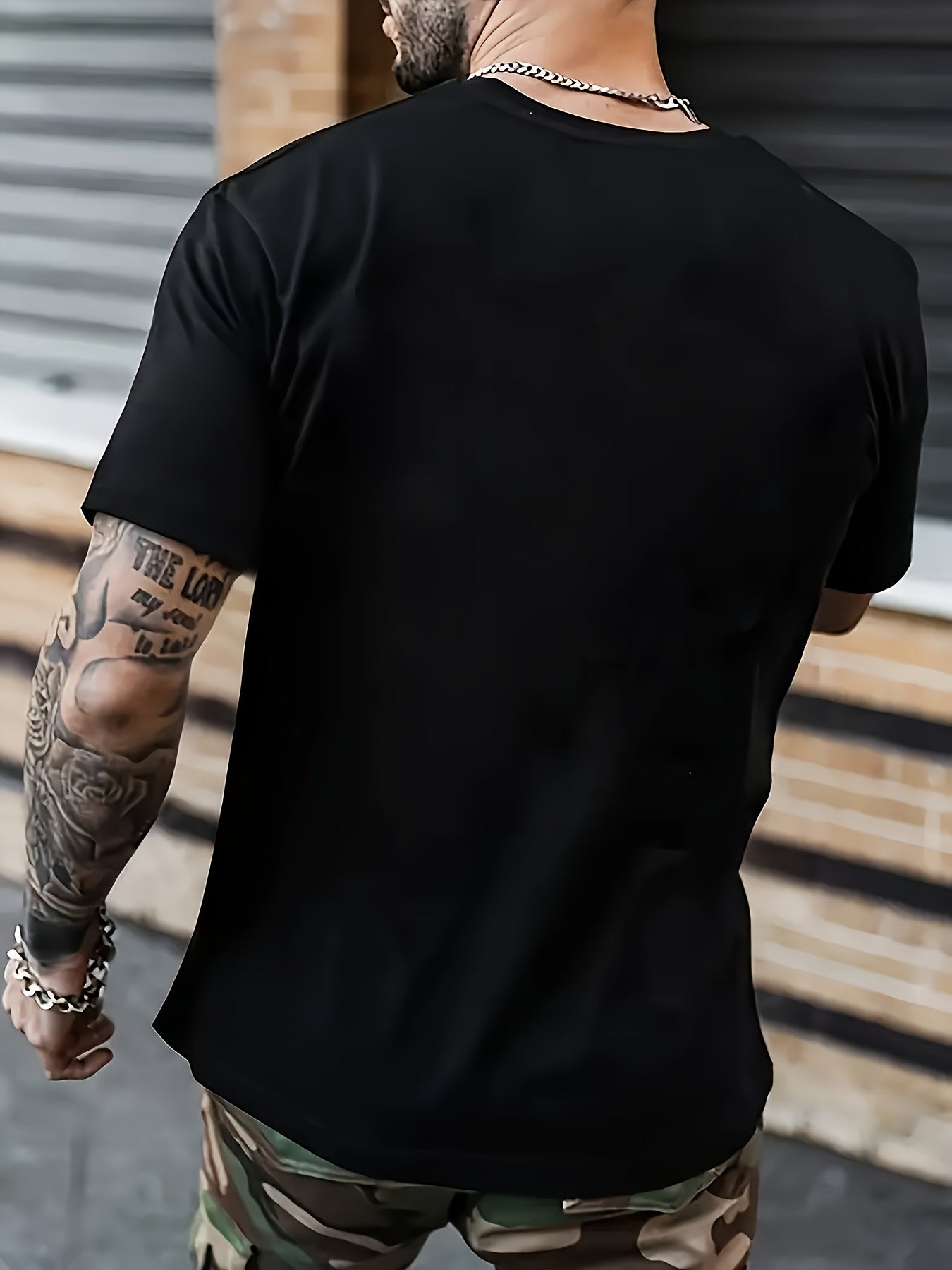 Men'S STAND WITH GOD Graphic Tee - Crew Neck, Regular Fit, Durable Stretch, Ideal for Sports & Casual Wear
