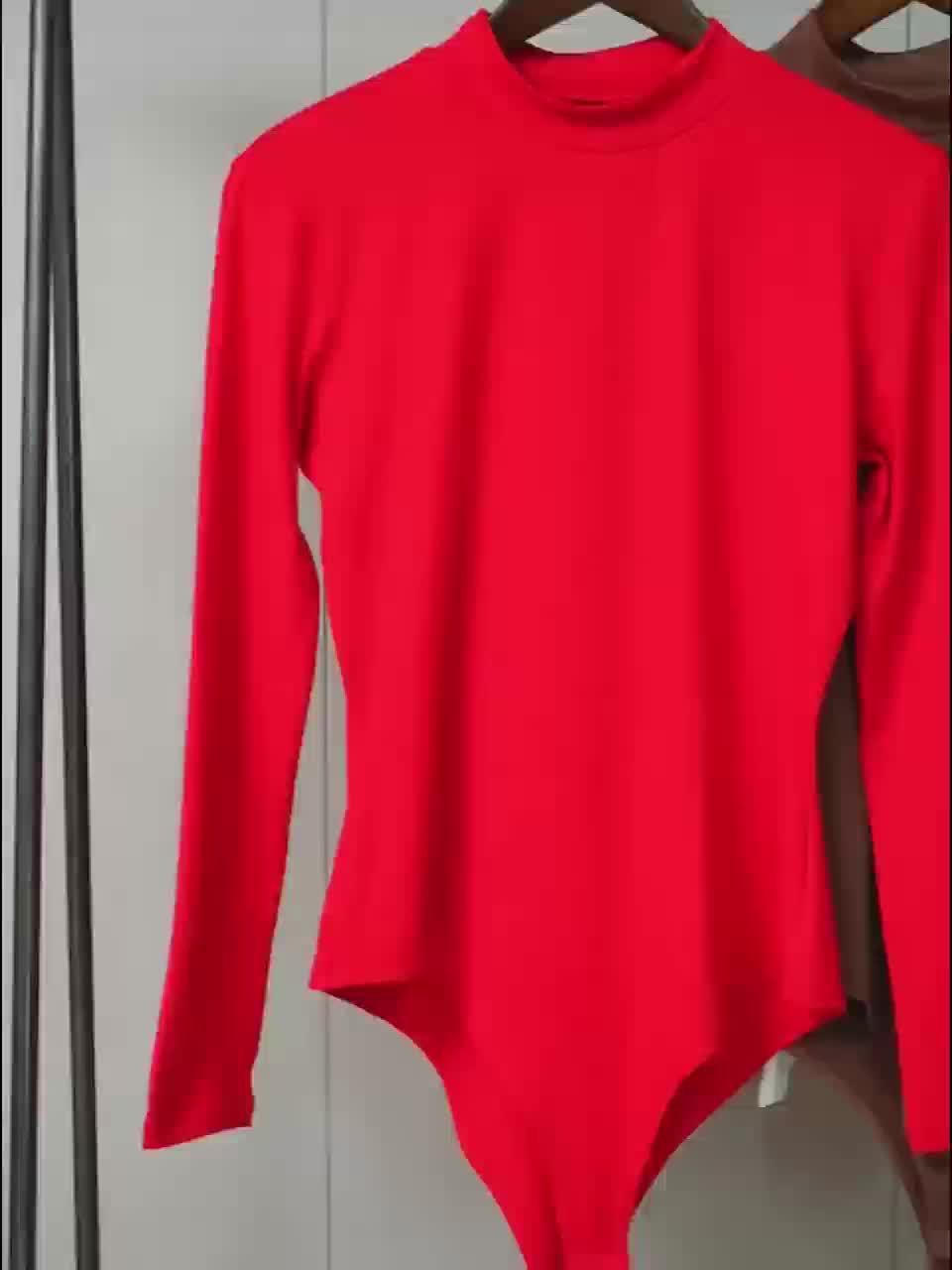 Women's Mixed colors Polyester Slim-Fit Long-Sleeve T-Shirt - product view 2