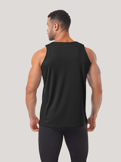 6 Packs Men's Quick Dry Workout Tank Tops Breathable Gym Sleeveless Muscle Shirts for Active Men, Suitable for Fitness, Basketball, Soccer and Running