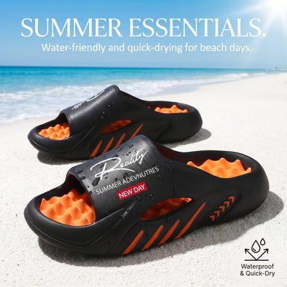 Men'S Summer Sandals, Casual Breathable Sports Sandals, Beach Slippers
