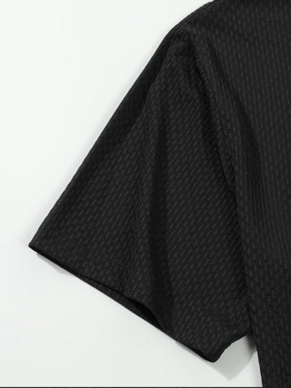 Men's Solid Color Shirt - Short Sleeve 770021