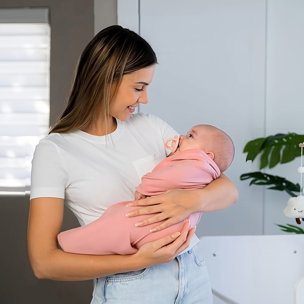 3-Pack Newborn Swaddling Blankets - Womb-Like Wrap Design