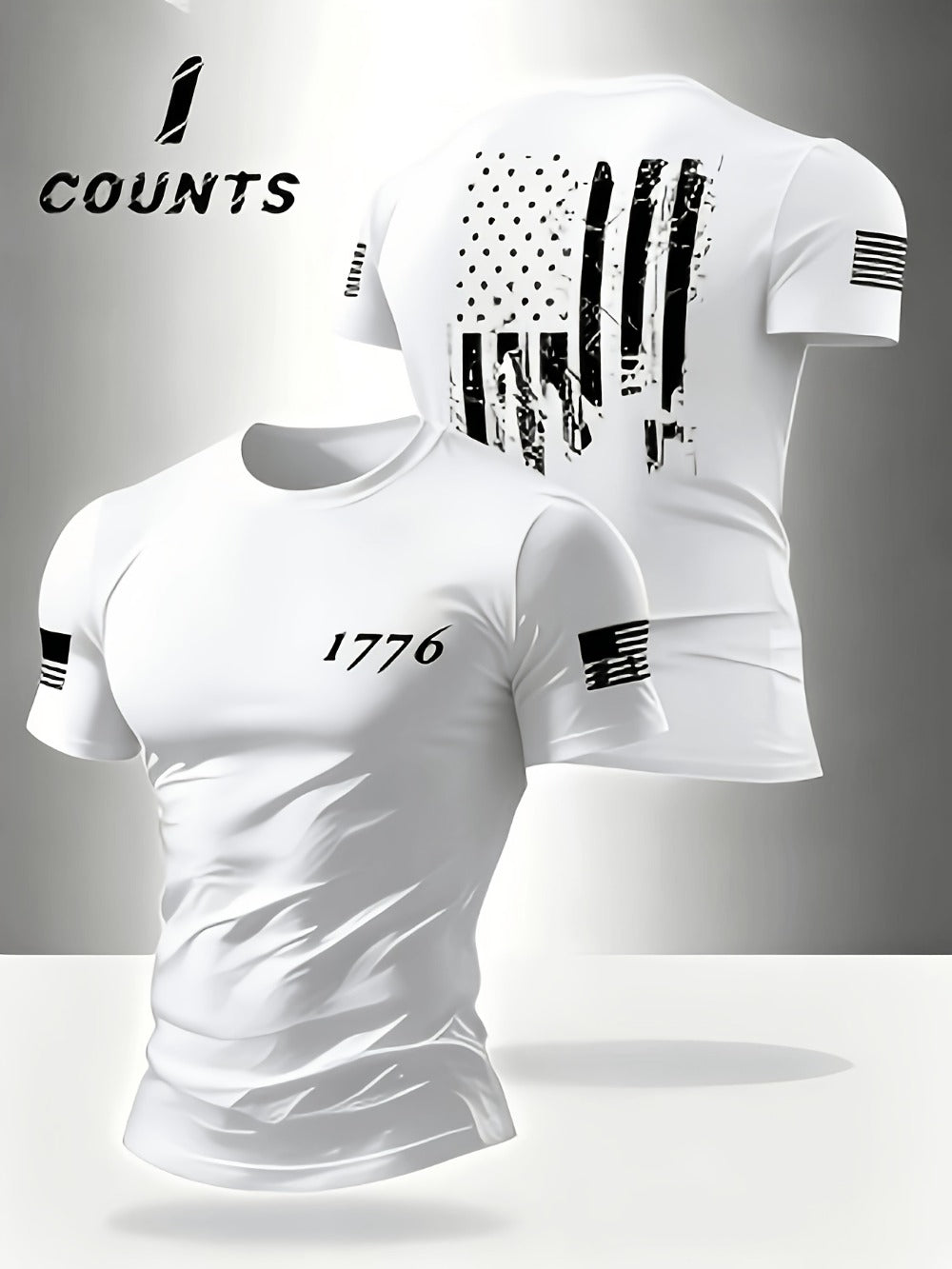 Men's Essential T-Shirt - Round Neck Short Sleeve Everyday Style