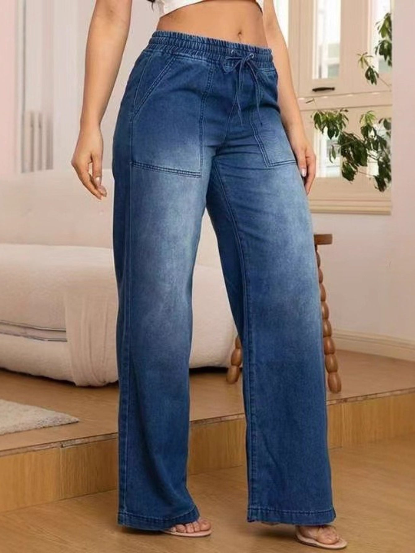 Autumn 2025 New Women'S Slim Fit Straight Leg Jeans