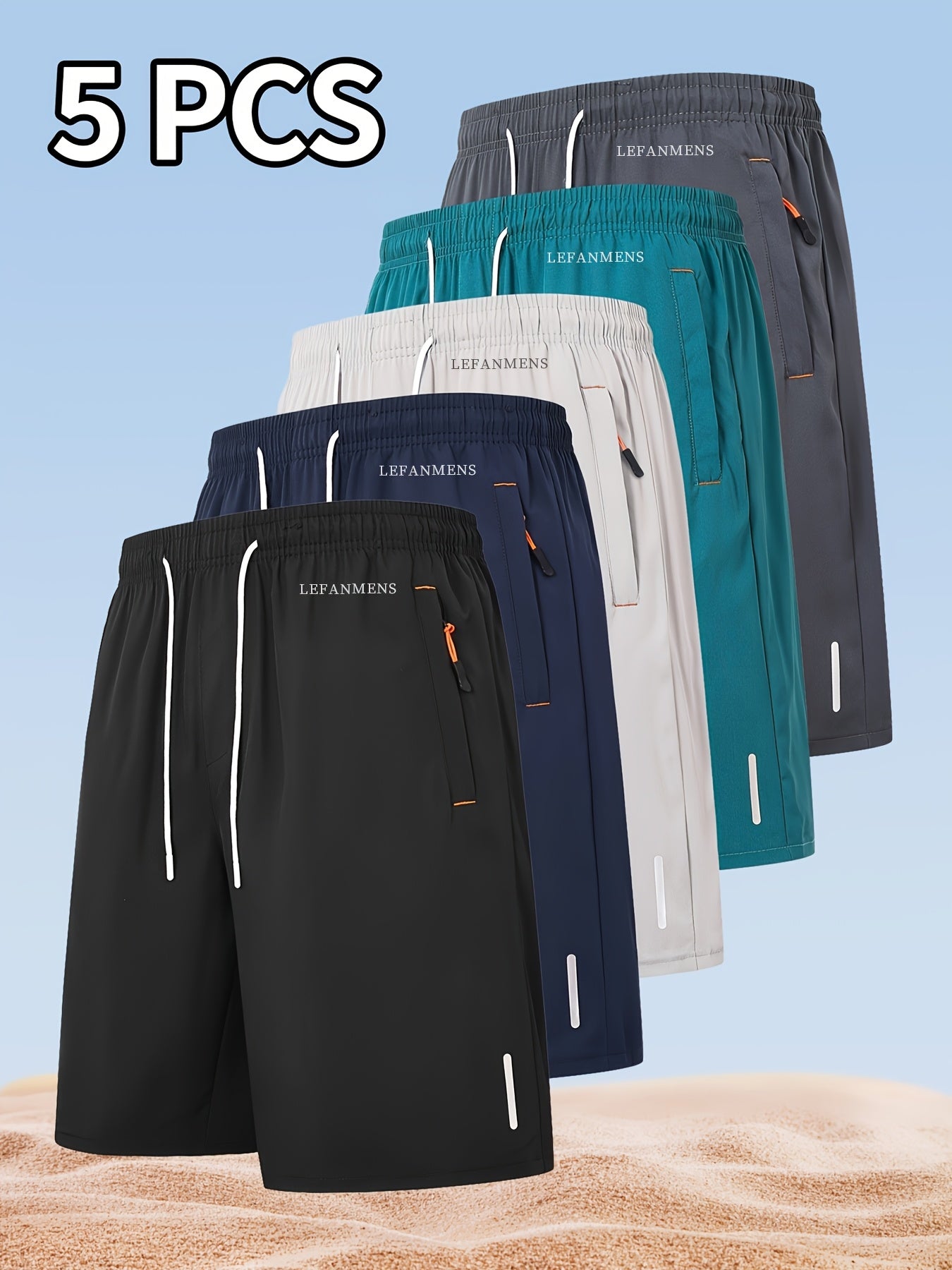 Men's Mixed colors Polyester Shorts - product view 5