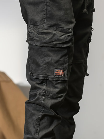 Men'S Utility Trousers, Relaxed Fit Pants, Outdoor Fashion for Men, Stylish And Functional Multi-Pocket Work Trousers