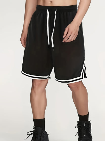 Men'S Casual Five-Point Basketball Shorts - 3pcs, Lightweight And Quick-Drying for Summer