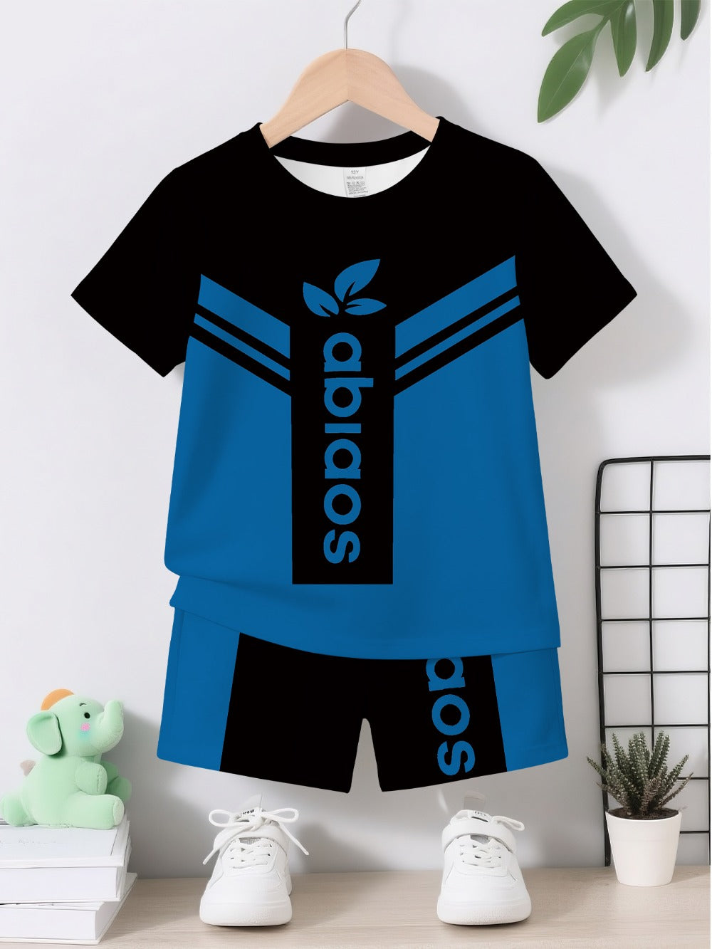 Baby Boy Graphic Outfit Set - Short Sleeve Summer