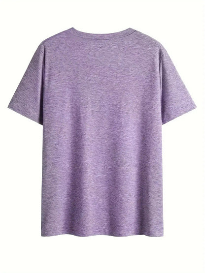 Women's V-neck Short Sleeve Casual Loose Top Base Short Sleeve T-shirt